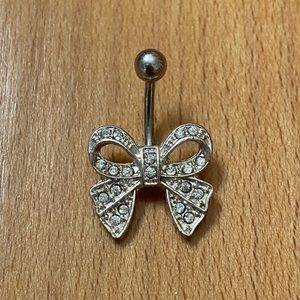 Bow Belly Button Ring Piercing